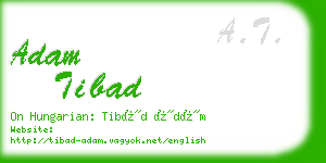 adam tibad business card